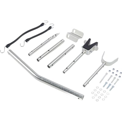 Boot Spiegel Beschermer 3001.1068 28in tot 59in Verstelbaar Superieure Sterkte Metaal voor Buitenboordmotoren tot 150PK white