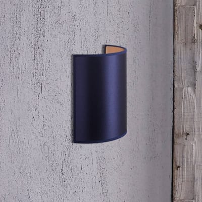 Euluna Wandlamp Satin van Atlas, donkerblauw/goud