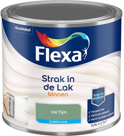 Flexa - Strak In De Lak Binnenlak Zijdeglans - Vol Tijm - Mengverf - 500 Ml