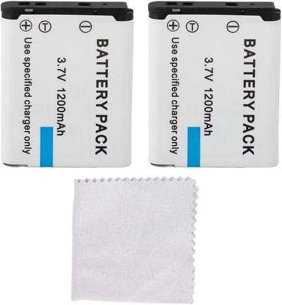 2x Vervangende Camera Accu 1200mAh Li-ion Batterij voor Diverse Coolpix Modellen