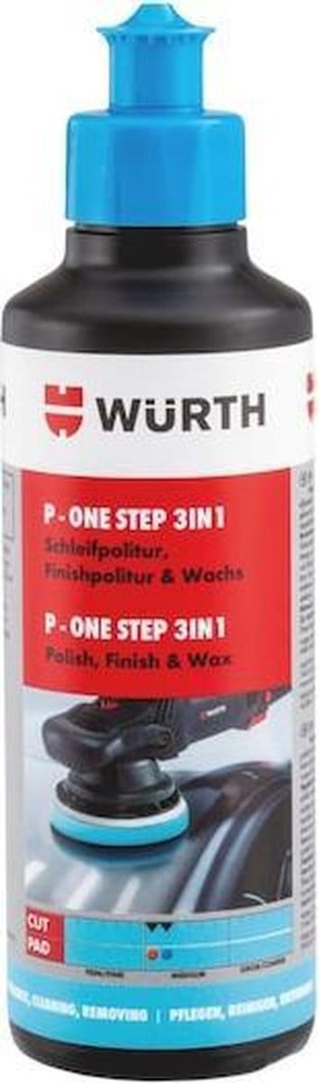 Wurth - Polijstmiddel 3-in-1, P - één stap - P - ÉÉN STAP 3IN1 - snelpolijsten, polijsten en wassen -