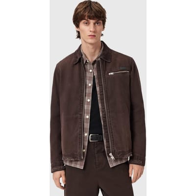 AllSaints Rothwell Jacket Birch Brown Taglia: XS | Giacche leggere Outlet | Uomo | Marrone