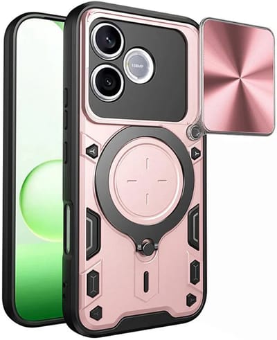 Hoesje geschikt voor HONOR 600 Lite - Techsuit CamGuard Pro Back Cover - Roségoud