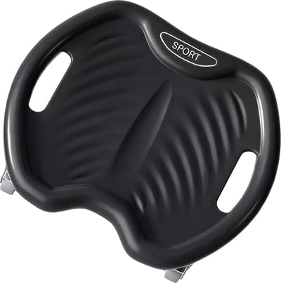 Glijschijf Buikspiertrainer - Stille Sliding Disc voor Core- en Abdominale Training - Thuis Fitness Glijdende Oefenschijf - Zwart