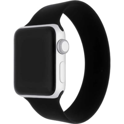2+1 | Apple Watch Bandje - Siliconen - Solo Loop - Zwart
