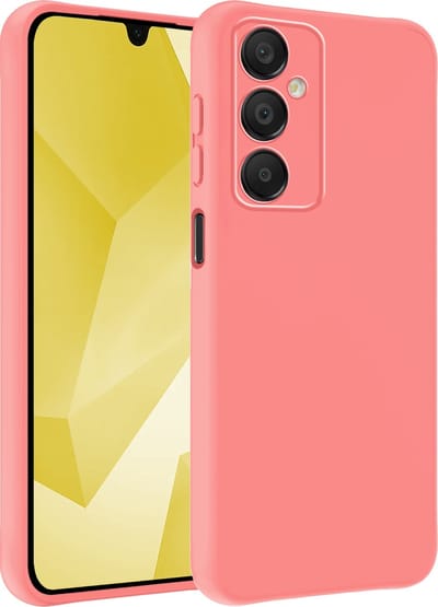 Hoesje - Geschikt voor Samsung Galaxy A16 - Sterk & Shockproof - Hoes Cover - Siliconen Case - Telefoonhoesjes - Lichtroze