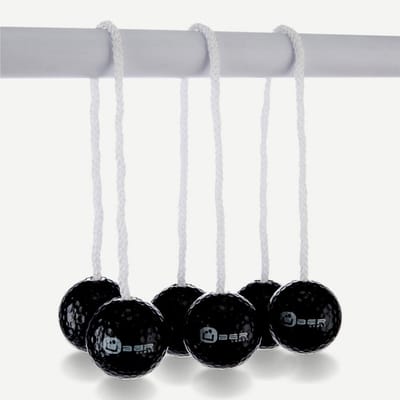 Laddergolf Bolas - Soft – Professioneel – 3x2 Echte Golfballen - Officiële Lengte - Zwart
