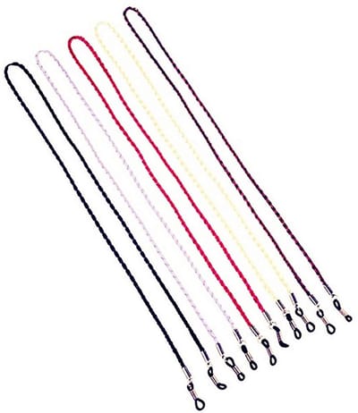 Dailygoody - Brillenketting - Verstelbare Brillenband - Comfortabel en stijlvol - Set van 5 - Eyewear Koord - Geschikt voor verschillende brillen - Zw...