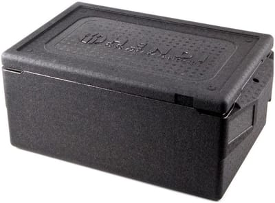Thermobox GN 1/1 - Isolatiebox Warmhoudbox - Voedseltransport Opslag - Extra Sterke Isolatie - 67x40x29 cm - zwart