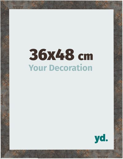 Your Decoration - Fotolijst 36x48 cm - MDF - Geoxideerd Metaal - Bologna