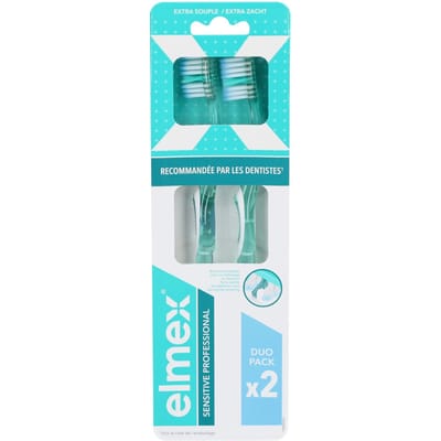 Elmex Sensitive Duo-Pack Extra Zacht (Kleur : Blauw)
