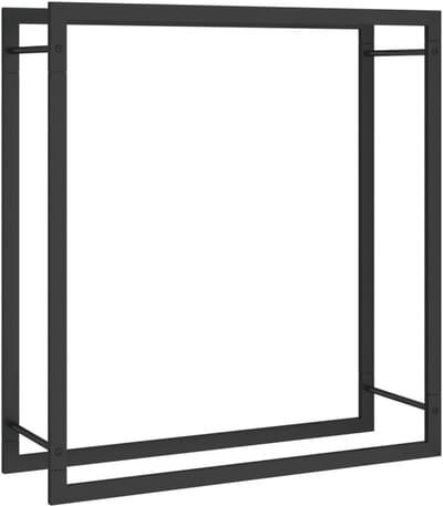 Houtopslag Rek 80x28x86 cm - Stalen Houthouder voor Open Haard