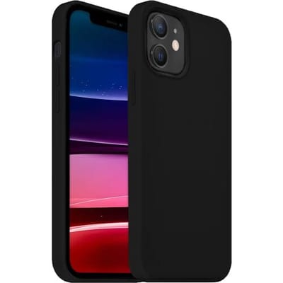 Coverzs Luxe Liquid Silicone case geschikt voor Apple iPhone 11 - beschermhoes - siliconen backcover - optimale bescherming - zwart