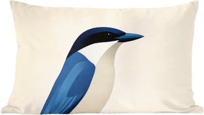 Sierkussens - Kussentjes Woonkamer - 60x40 cm - Illustratie - Blauw - Vogel