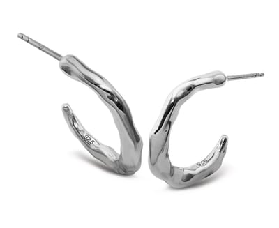 Jwls4u Earparty Oorbellen Hoops Zilver JE044S