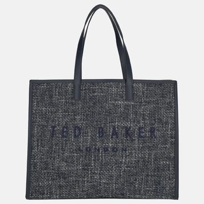 Ted Baker Tweekon Tweed Extra Large Navy Icon Tas
