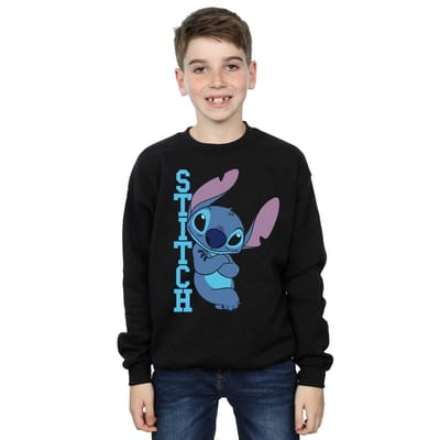 Disney Jongens Lilo en Stitch Posing Sweatshirt (Zwart)