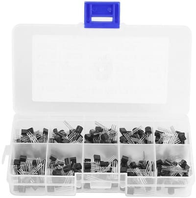 Transistor Assortiment Kit met 200 Stuks, NPN en PNP TO92, Ideaal voor Elektronica Projecten en DIY Experimenten