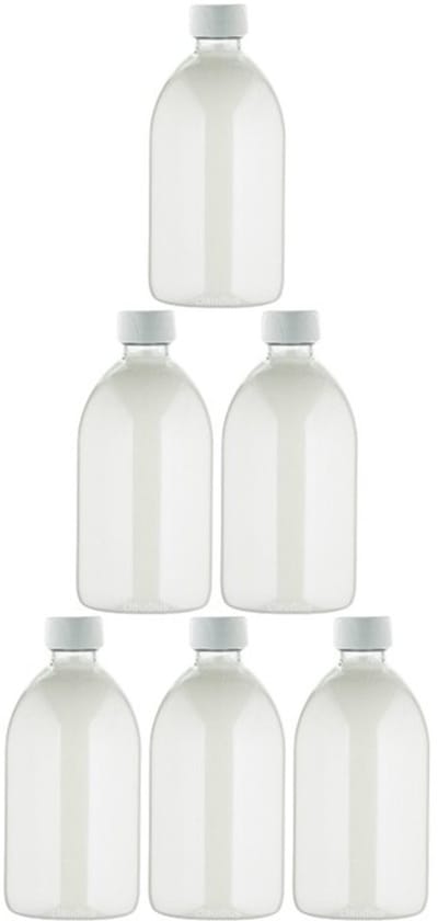 Scrubzout White Lotus - 650 gram - Fles met witte dop - set van 6 stuks - Hydraterende Lichaamsscrub