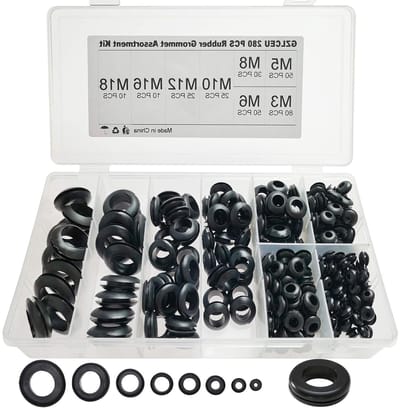 280 Stuks Rubber Tulpen Assortiment Set voor Elektrische Geleiding, Afdichtringen en Kabelbegeleiding