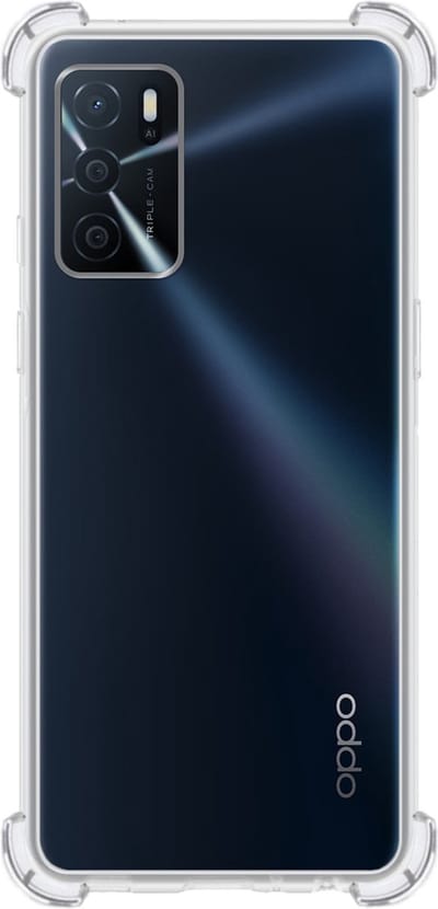 Hoes - Geschikt voor OPPO A16s - Sterk & Shockproof - Siliconen Case - Back Cover - Telefoon Hoesje Shock Proof - Transparant