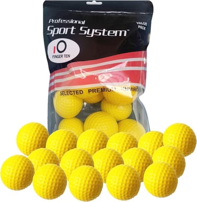 Golf oefenballen, elastisch schuim, set van 12, golf trainingshulpmiddelen voor binnen en buiten