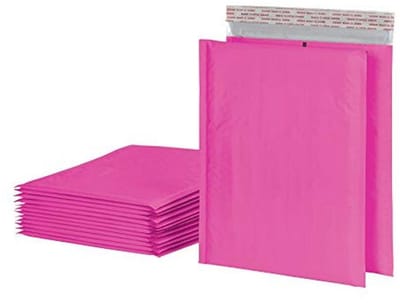 Waterbestendige Bubble Mailers 8,25 x 11 - Roze Poly Gewatteerde Verzendenveloppen - 25 Stuks