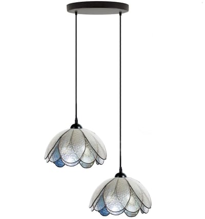 Tiffany Kroonluchter Sparkling Pioenroos 2 - Art Deco Trade