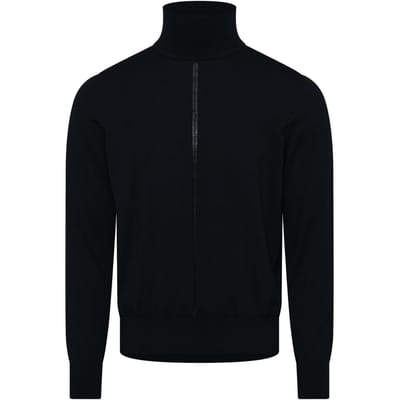 Boss Dames-trui met col, normale pasvorm (Donkerblauw)
