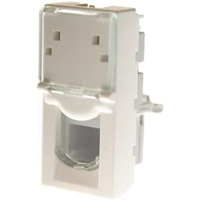 Legrand Inbouwstopcontact Rj45 Utp Cat6 Ongeaard 1-polig Wit Ip20