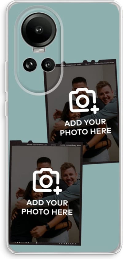 Gepersonaliseerd - Case Company® - Hoesje geschikt voor Oppo Reno 10 hoesje - Polaroid Zwart - Soft Cover Telefoonhoesje - Bescherming aan alle Kanten en Schermrand
