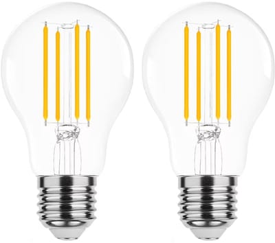 Modee E27 LED Lamp 7W - 806lm - 2700K - Warm Wit - LED Filament Globe A60 - Vervangt 60W Halogeen Gloeilamp - 2 stuks