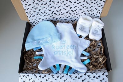 Brievenbus cadeau Prins - cadeau baby - kraamcadeau - cadeau babyshower - cadeau baby jongen