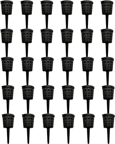 30 Stuks Kunstmest Doos met Deksel - Zwart Plastic Kunstmest Manden Bonsai Fertilizer voor Tuinplanten en Bonsai, Fertilizantes De Jardín Cestas