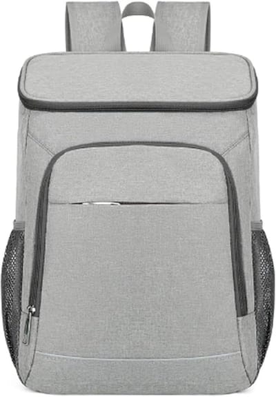 Koeltas rugzak - 36 Liter grote backpack cooler - Grote thermische rugzak en koelrugtas - Waterdichte lunchtas voor dames en heren - Perfect voor kamperen en picknick - Zwart - 30 x 18 x 44 cm