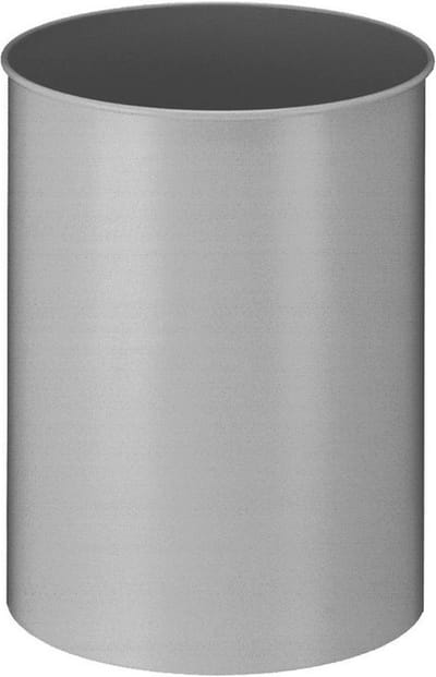 V-Part - Ronde papierbak 30 liter - Steel - aluminium - Prullenbak