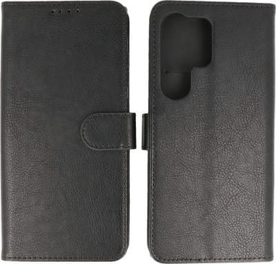 Hoesje Geschikt voor Samsung Galaxy S24 Ultra - Book Case Telefoonhoesje - Kaarthouder Portemonnee Hoesje - Wallet Cases - Zwart