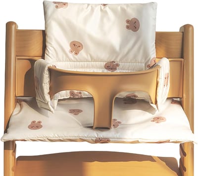 Comfortabele Zitting voor Kinderstoel met Laminated Coating, Gemakkelijke Bevestiging, Antislip Kussen Set voor Hoogwaardige Stoelen zoals Tripp Trapp