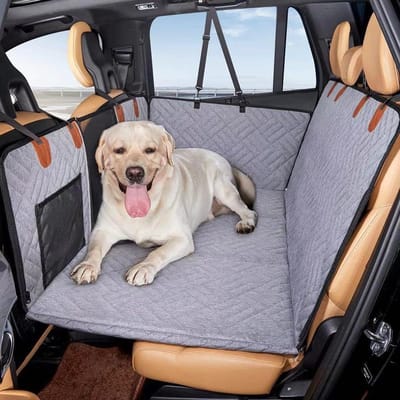 Honden autostoelhoes - Auto hondenbed - Reizen met hond - Verbredende achterbank - 1 Kilogram - Zwart
