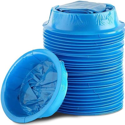 Sac à Vomir Jetable Voyage Voiture Avion Mal des Transports Nausées Vomissements Sacs de Lavage Urgence Matériau Durable Sac à Vomir 10 Pièces 1000 ml blue