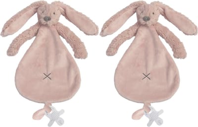 2 Happy Horse Richie Knuffeldoekjes - oud roze - Baby cadeau - Kraamcadeau - Tuttle doekjes