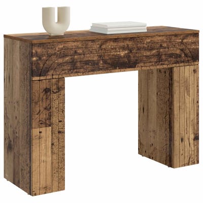 vidaXL - Salontafel - Oud - hout - 102 - x - 35 - x - 75 - cm - Bewerkt - hout