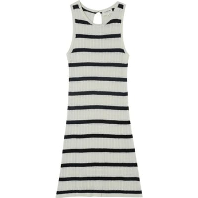 Wit zwart gehaakte midi-jurk Mousse - Grace & Mila