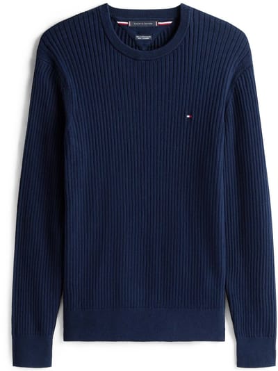 Tommy Hilfiger Pima Katoen Cashmere Gestructureerd Trui - Fashion Wear - Volwassen