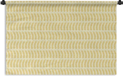 Wandkleed - Wanddoek - Graan - Patronen - Waves - 180x120 cm - Wandtapijt
