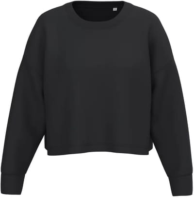 Dames cropped sweatshirt met ronde hals Proact