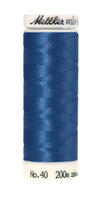 Mettler borduurgaren - Blauw - Nr 3710 - Polysheen - 200 meter