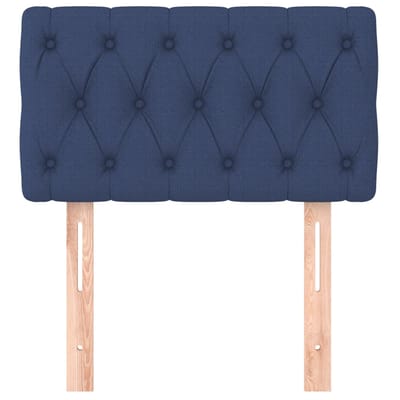 vidaXL - Hoofdbord - 80x7x78/88 - cm - stof - blauw