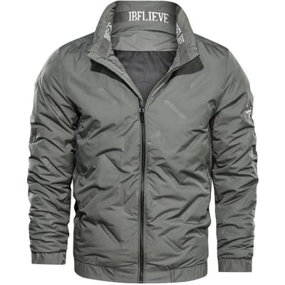 Nieuwe Winter Casual Heren Witte Eendendons Jas Effen Kleur Opstaande Kraag Dikke Donsjas Heren 3XL gray