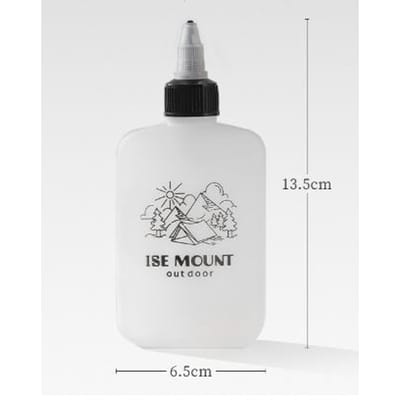 1 Pièce Bouteille d'Huile d'Extérieur Portable Scellée Bouteille d'Assaisonnement Contenant d'Assaisonnement Barbecue Camping Distributeurs Accessoires Barbecue blanc